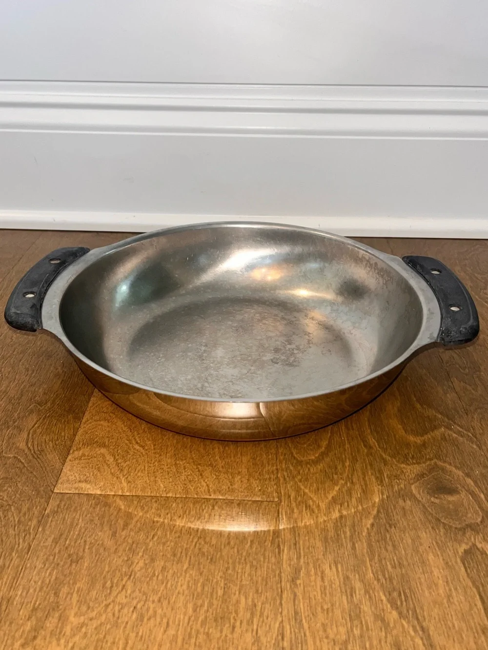Vintage Revere Ware 10 Inch Copper Bottom Skillet: No Lid: Clinton ill -88